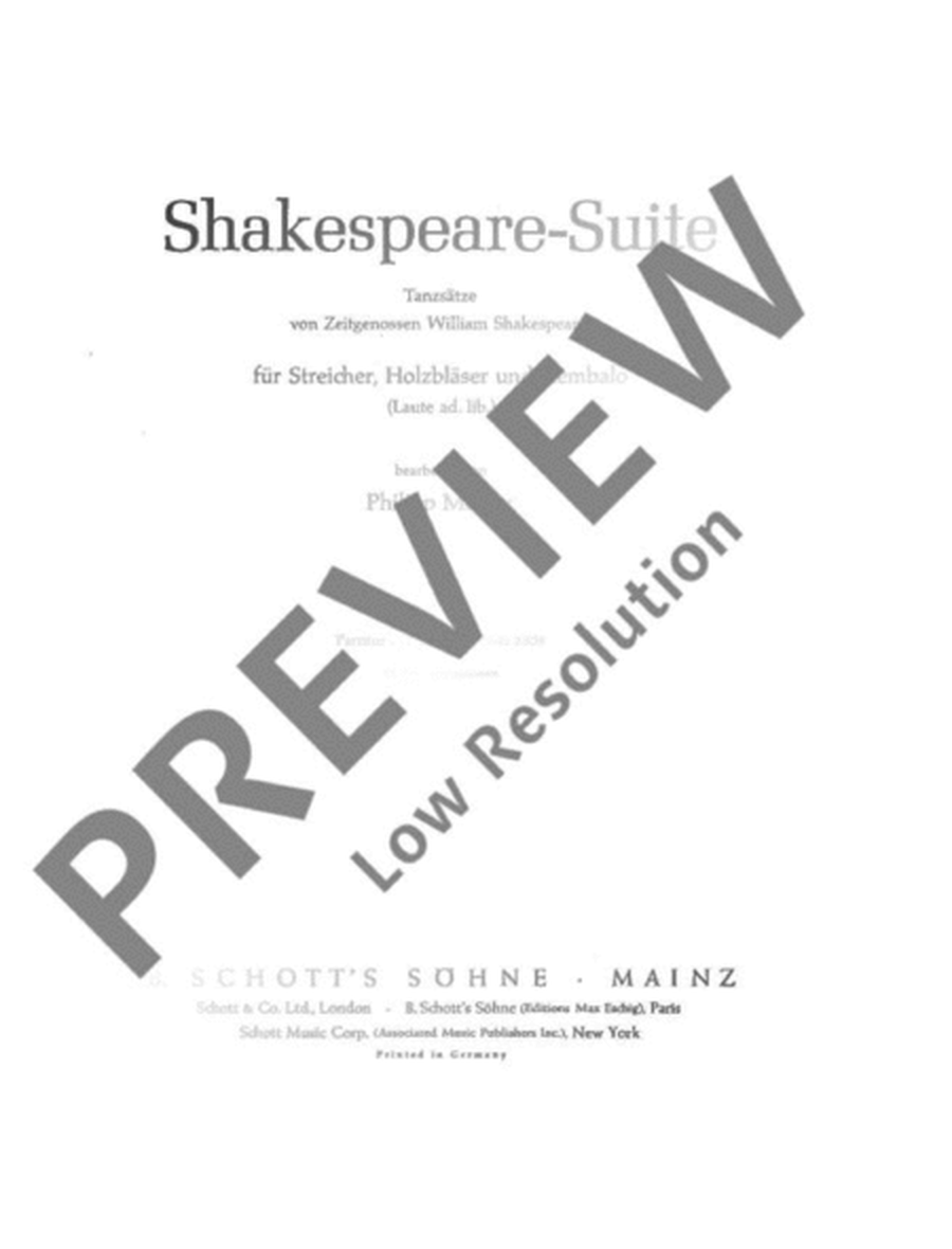 Shakespeare-Suite
