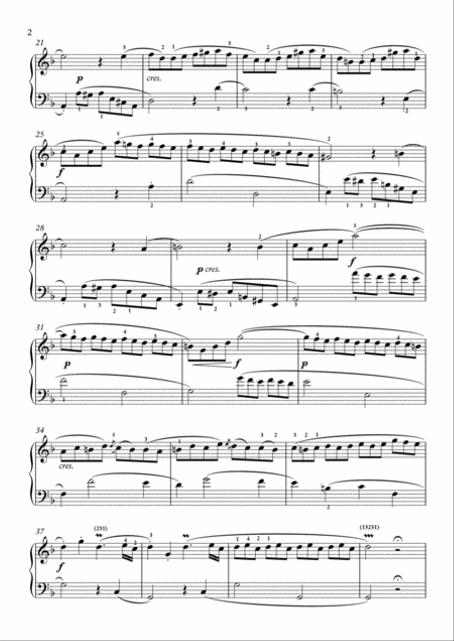 Scarlatti-Sonata in F-Major L.299 K.316(piano) Piano Solo scores gallery preview page 3