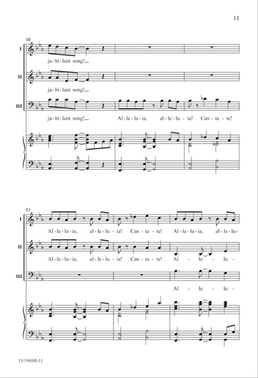Cantate Hodie! (Sing Today) SSA scores gallery preview page 12