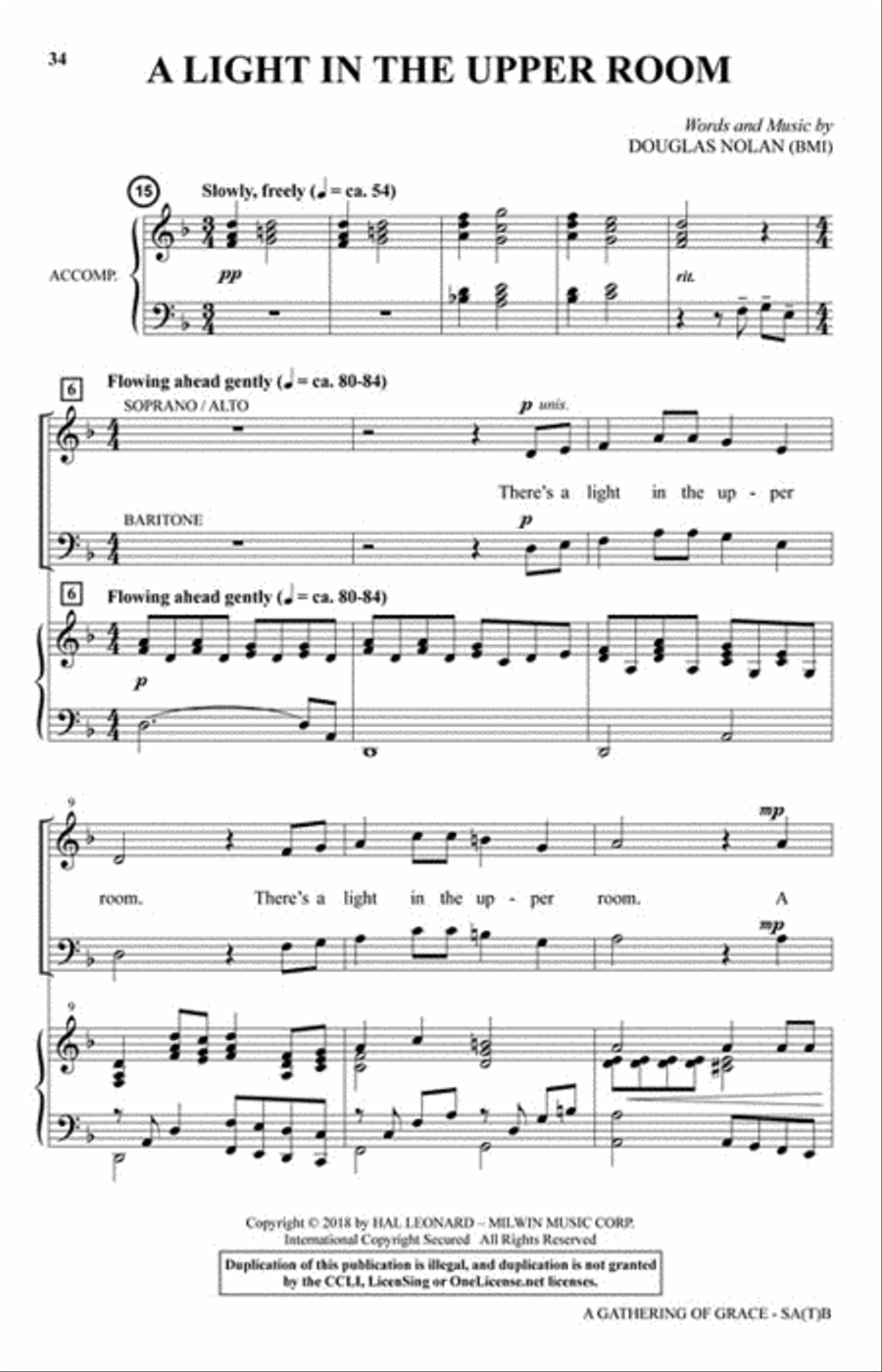 A Gathering of Grace Choir scores gallery preview page 5
