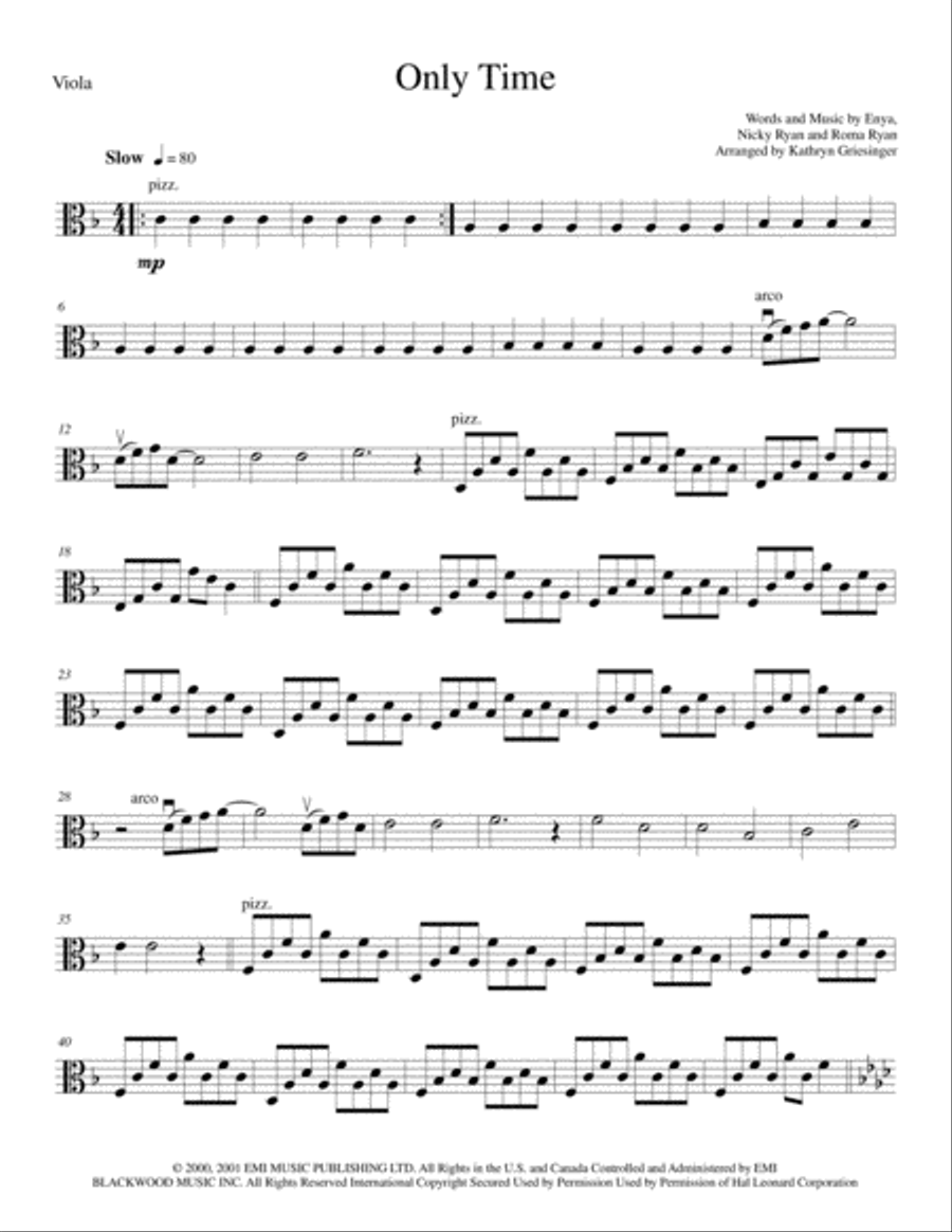 Only Time String Quartet scores gallery preview page 5