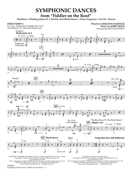 Symphonic Dances (from Fiddler On The Roof) (arr. Ira Hearshen) - Percussion 2