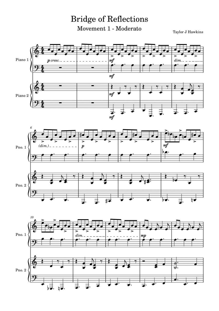 Bridge of Reflections - Movement 1 Moderato