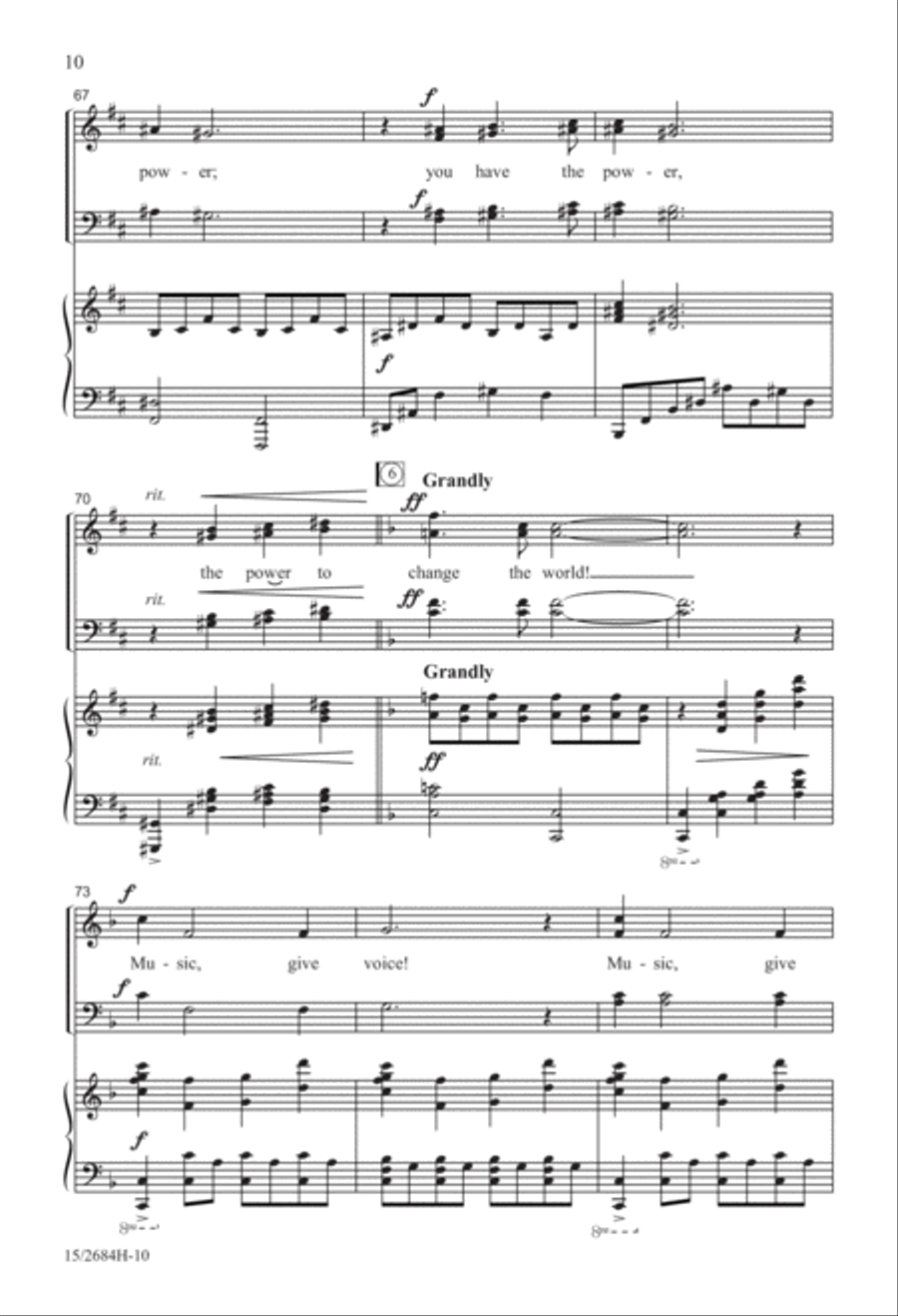 Music, Give Voice! Music, Give Voice! 4-Part scores gallery preview page 11