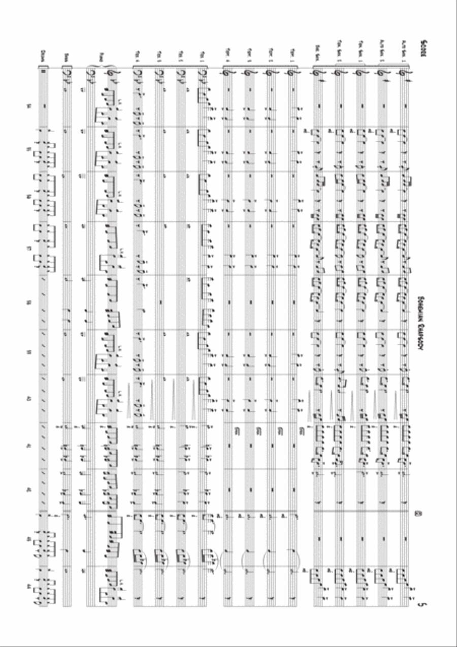 Bohemian Rhapsody Jazz Ensemble scores gallery preview page 5