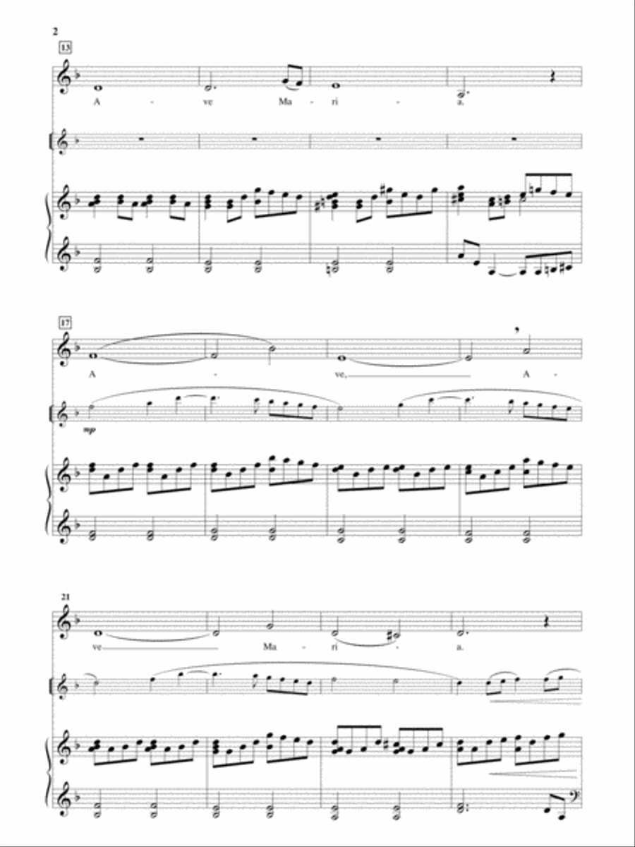 Ave Maria [Low Voice] Low Voice scores gallery preview page 2