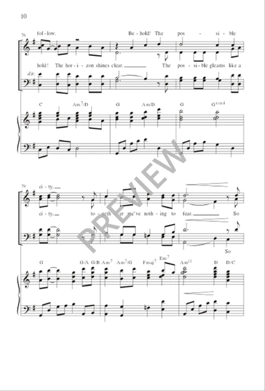 Covenant Hymn - SATB edition 4-Part scores gallery preview page 11