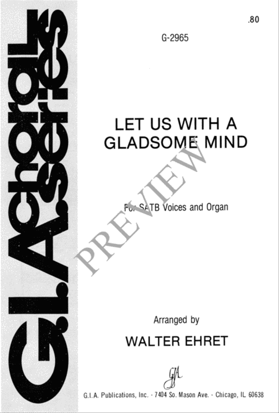 Let Us with a Gladsome Mind 4-Part scores gallery preview page 2
