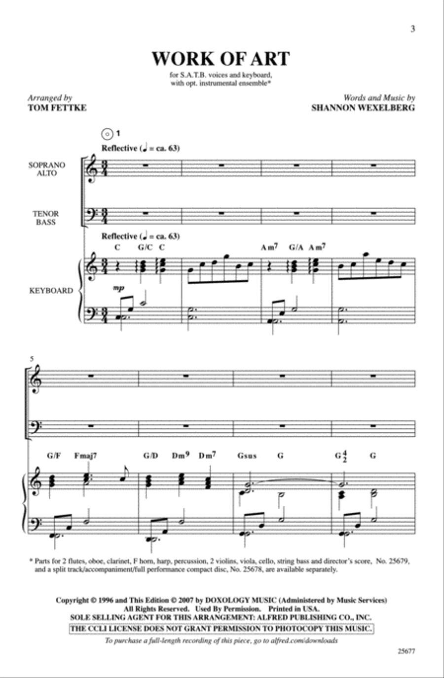Work of Art 4-Part scores gallery preview page 2