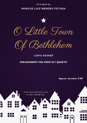 O Little Town of Bethlehem - Horn in F Quartet