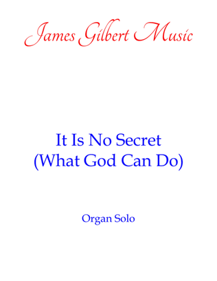 It Is No Secret (what God Can Do)