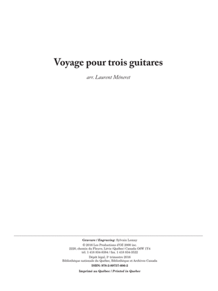 Book cover for Voyage pour trois guitares