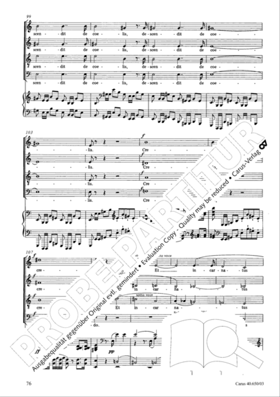 Petite Messe solennelle 4-Part scores gallery preview page 79