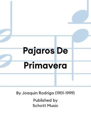Book cover for Pajaros De Primavera