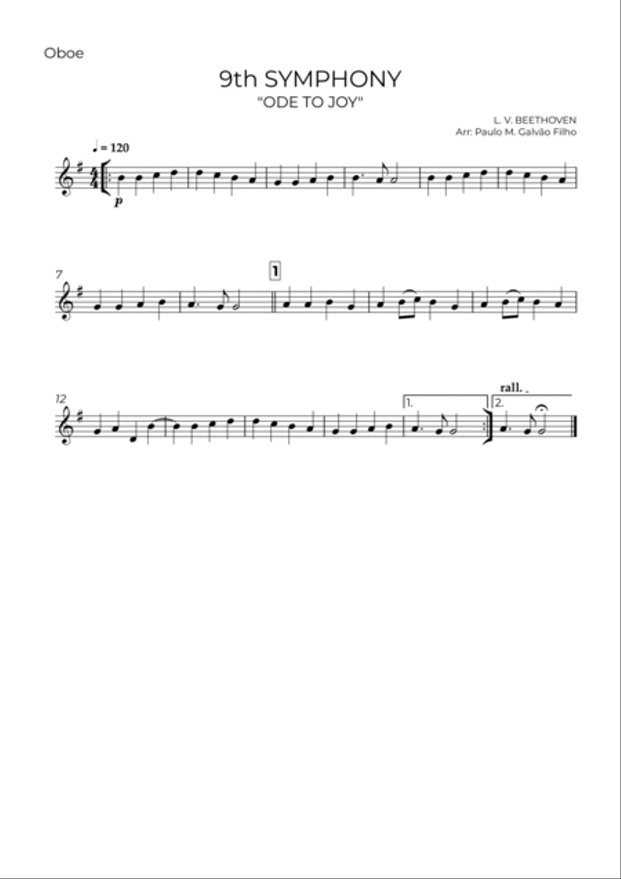 9th SYMPHONY -FLUTE, VIOLIN, VIOLA & CELLO Small Ensemble scores gallery preview page 4