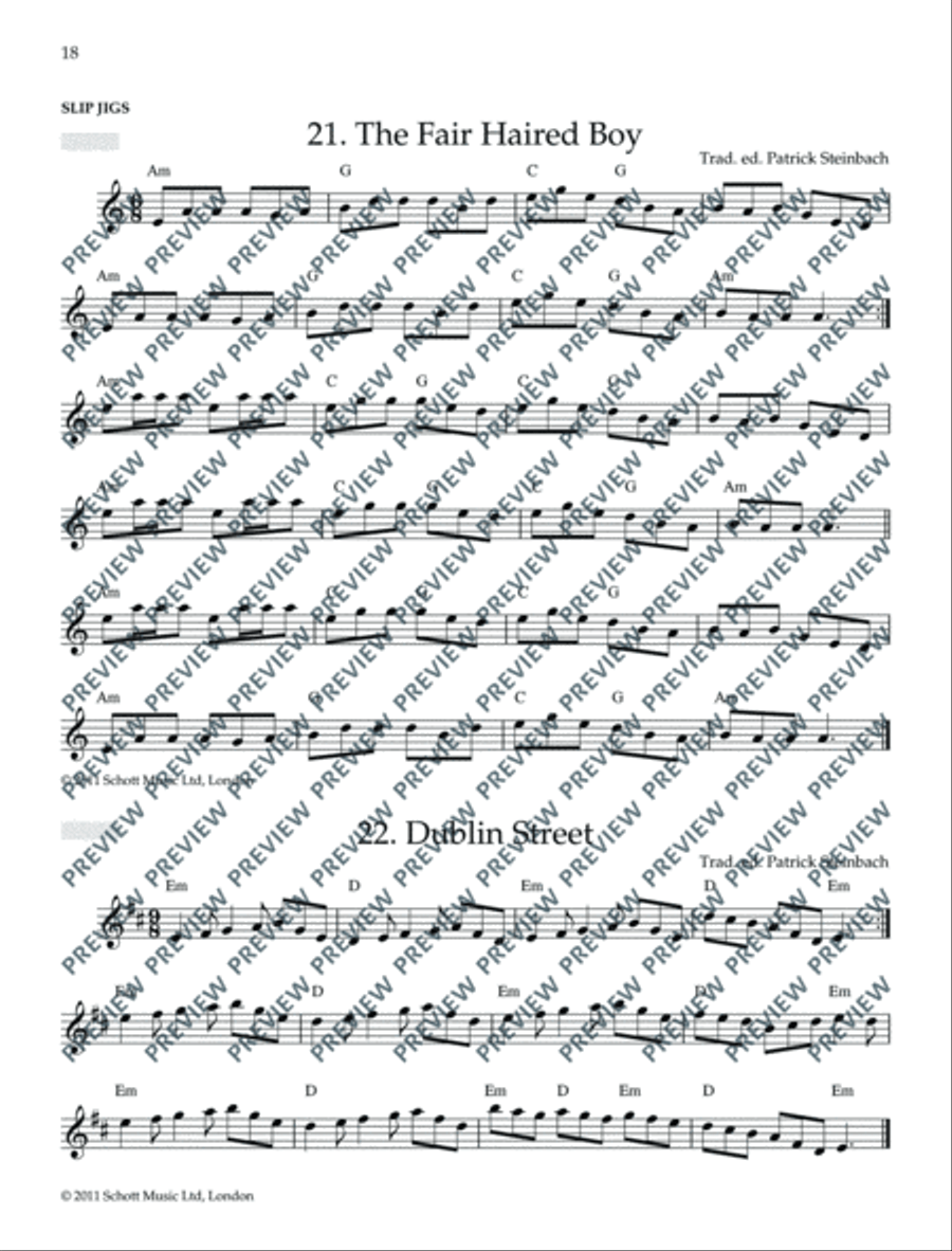 Irish Folk Tunes for Flute Flute scores gallery preview page 19