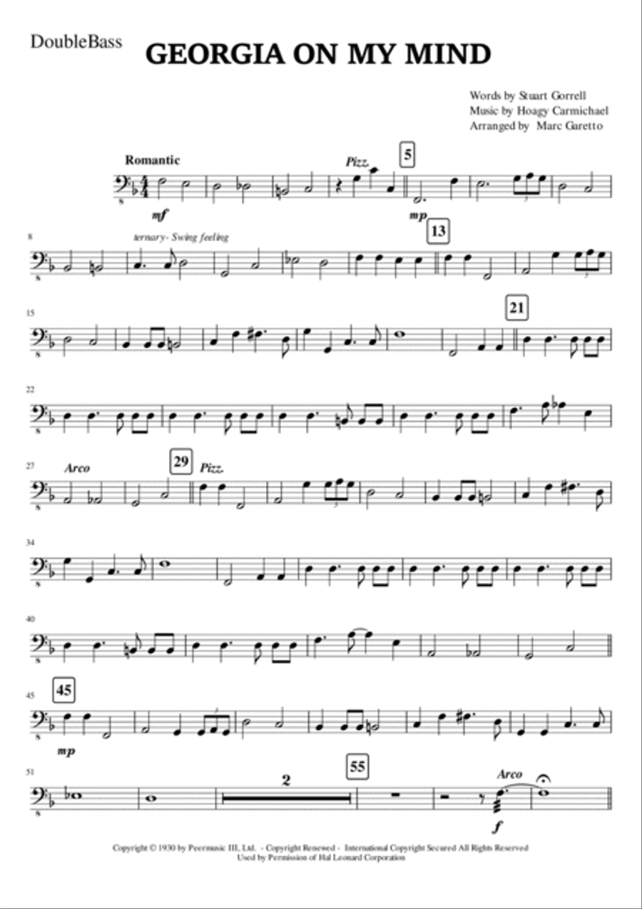 Georgia On My Mind Georgia On My Mind Full Orchestra scores gallery preview page 4