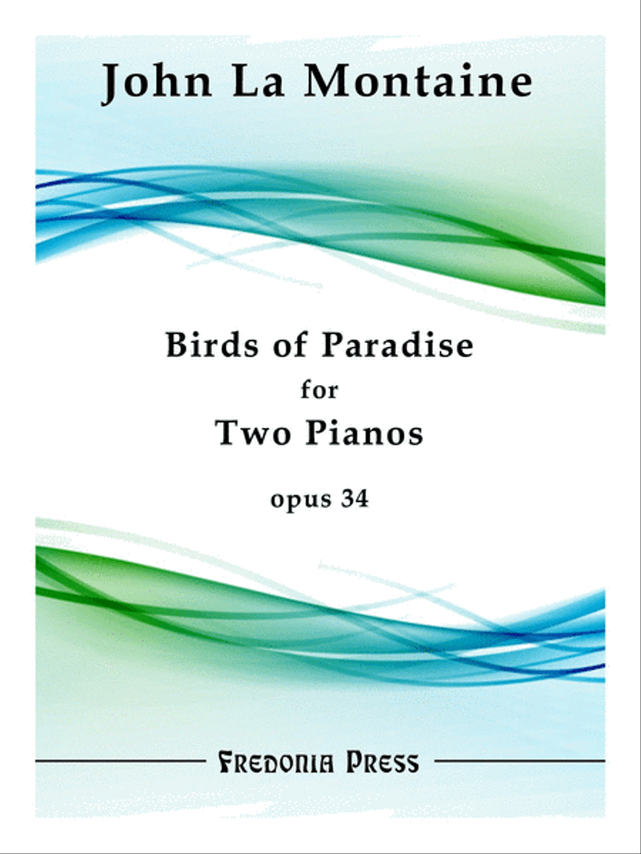 Birds of Paradise (Two Pianos) 2 Pianos, 4-Hands scores gallery preview page 1