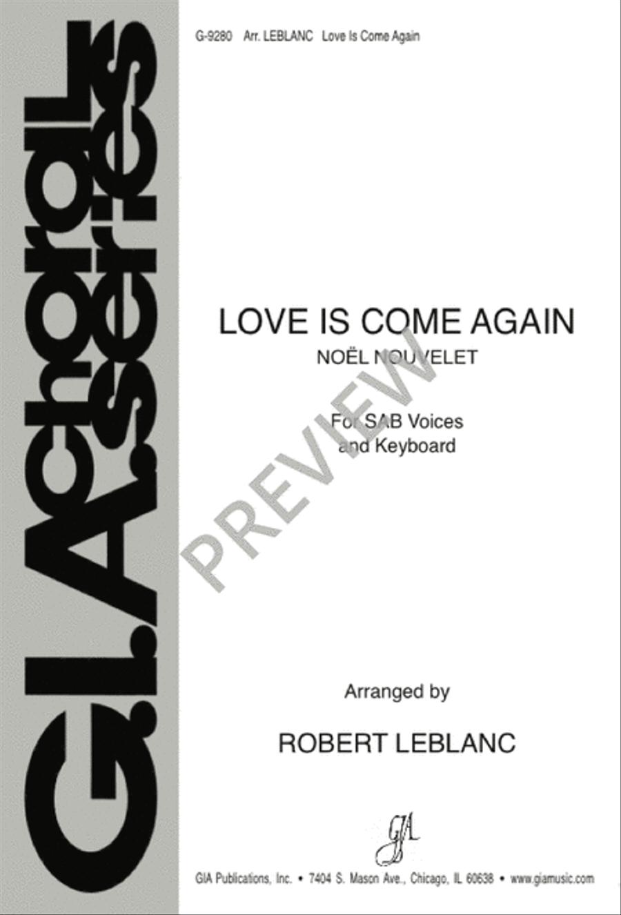 Love Is Come Again Love Is Come Again 3-Part scores gallery preview page 2