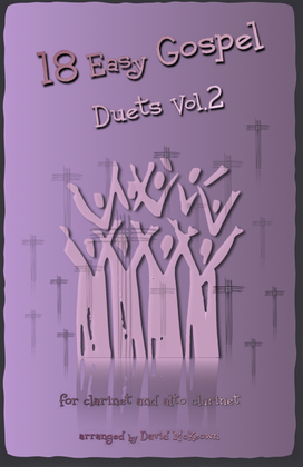 Book cover for 18 Easy Gospel Duets Vol.2 for Clarinet and Alto Clarinet