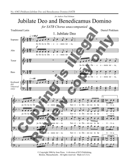 Jubilate Deo and Benedicamus Domino image number null