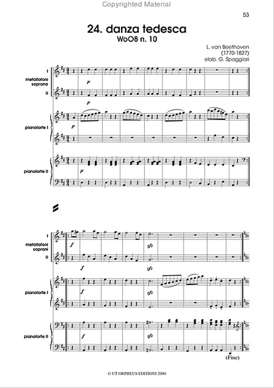 Fare musica insieme N. 1. Musica per strumentario Orff Collection / Songbook scores gallery preview page 6