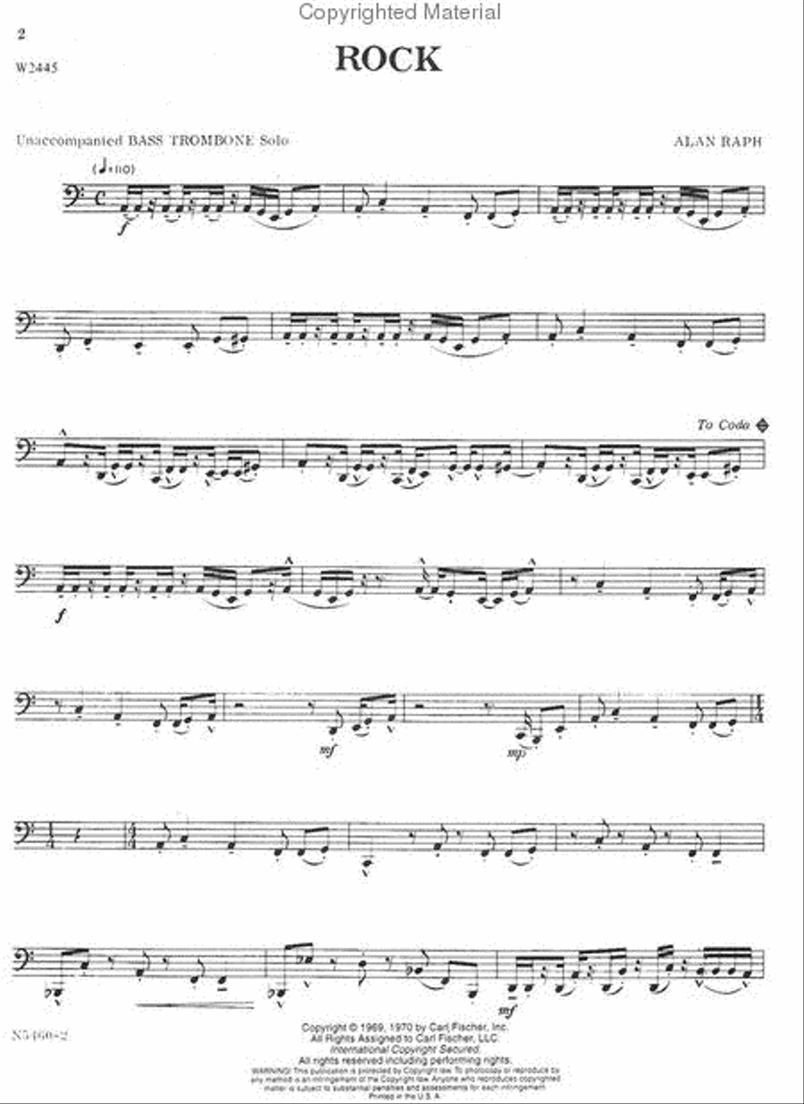 Rock Trombone scores gallery preview page 2