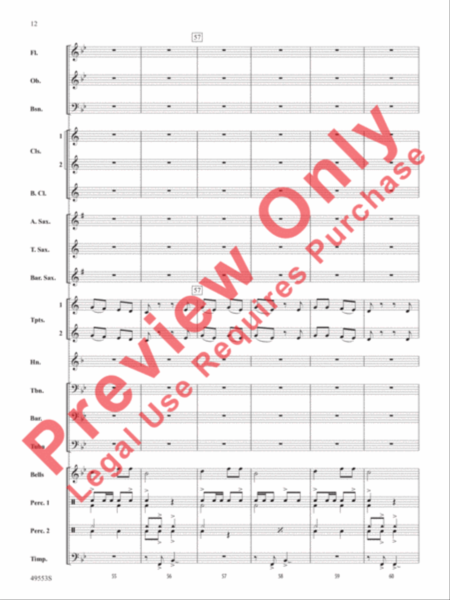 Hanukkah Dances Concert Band scores gallery preview page 13
