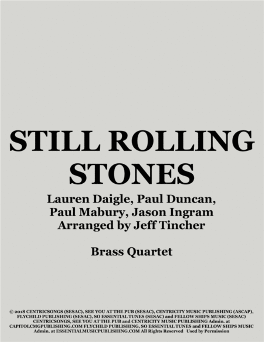 Still Rolling Stones Brass Ensemble scores gallery preview page 1