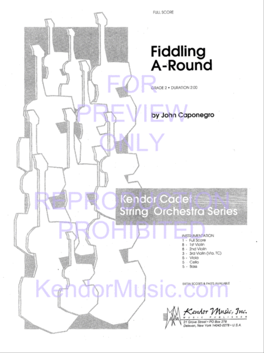 Fiddling A-Round String Orchestra scores gallery preview page 2