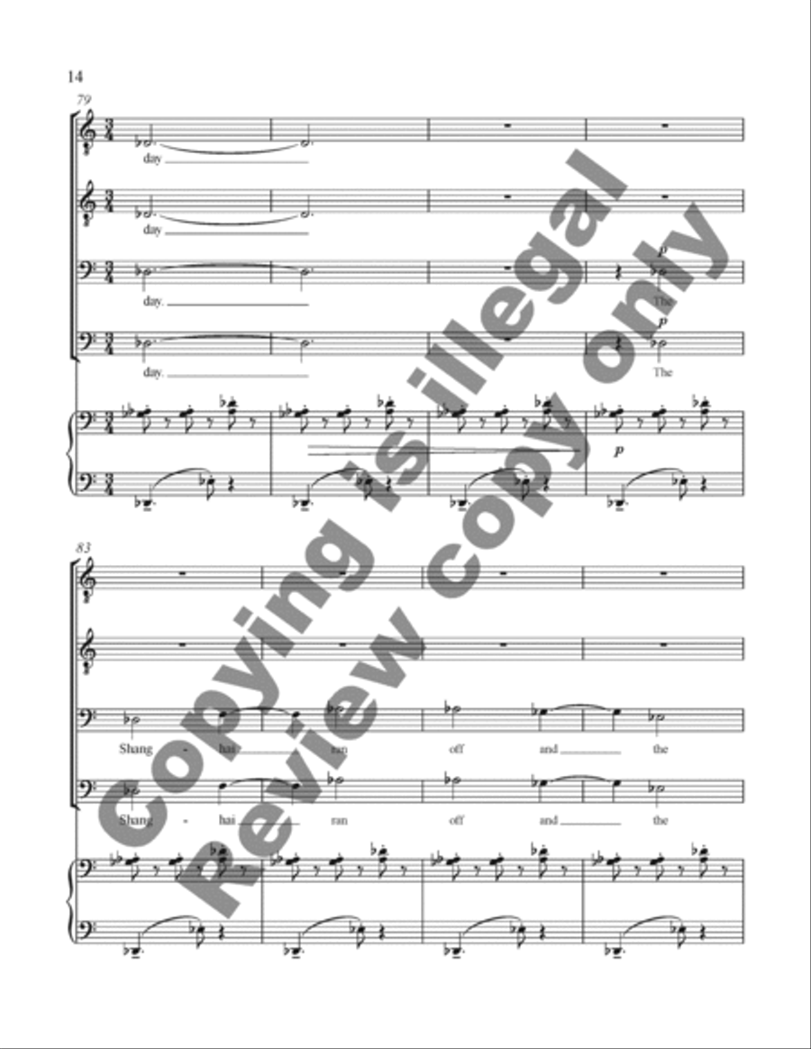 Sweet Betsy Sweet Betsy TTBB scores gallery preview page 33