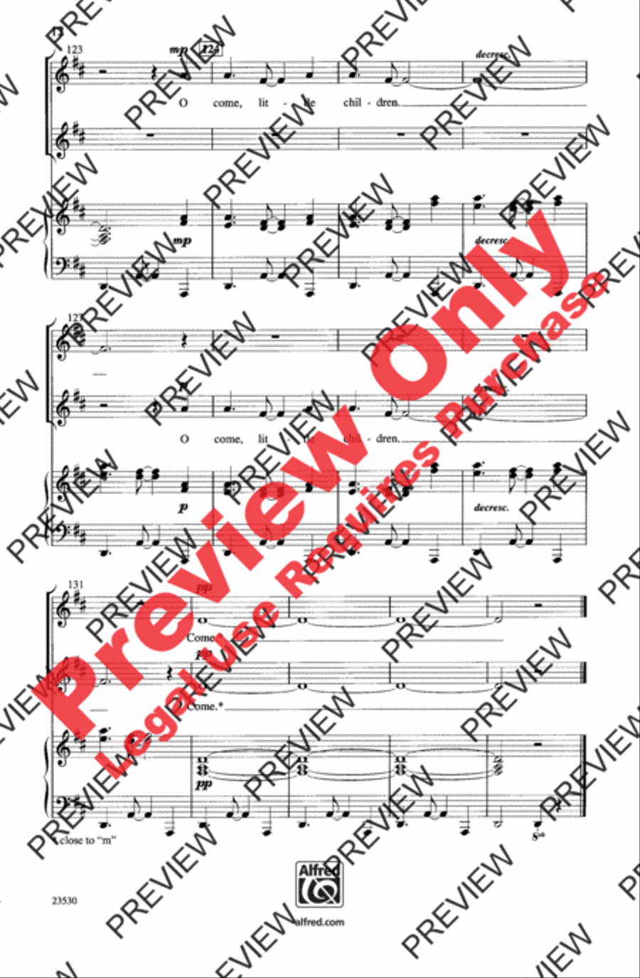 O Come, Little Children 2-Part scores gallery preview page 12