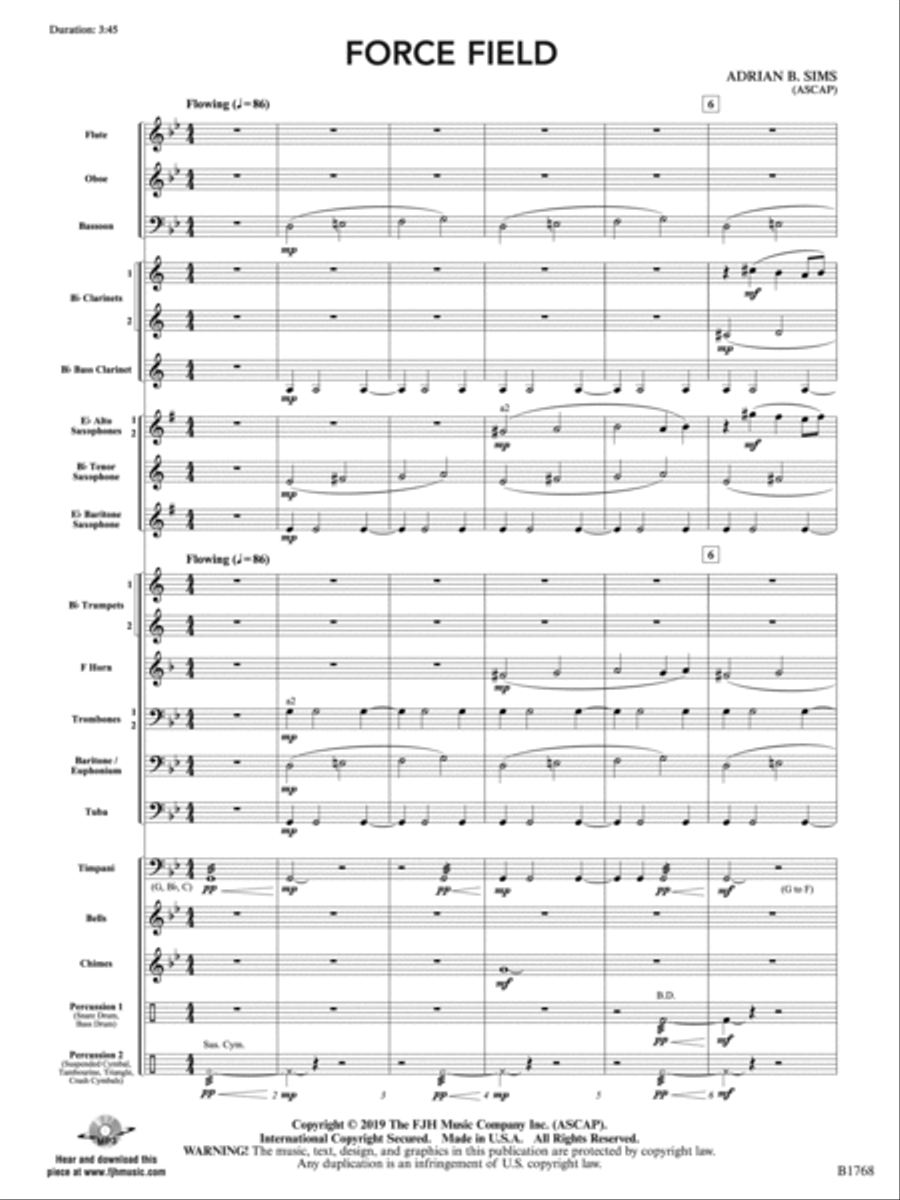 Force Field: Score Concert Band scores gallery preview page 3
