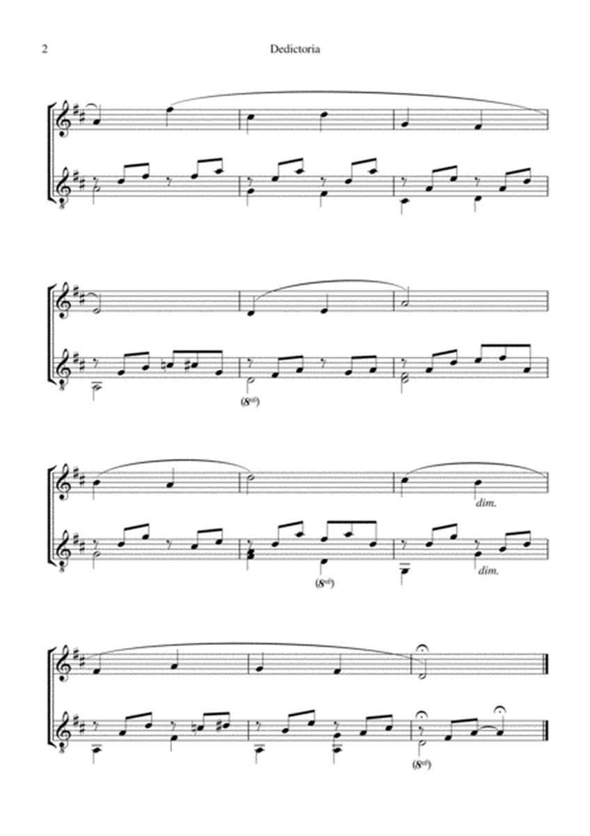 Dedicatoria for flute or violin and guitar image number null