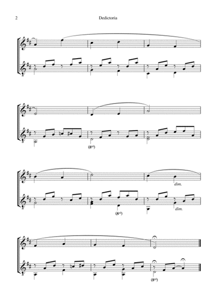 Dedicatoria for flute or violin and guitar image number null