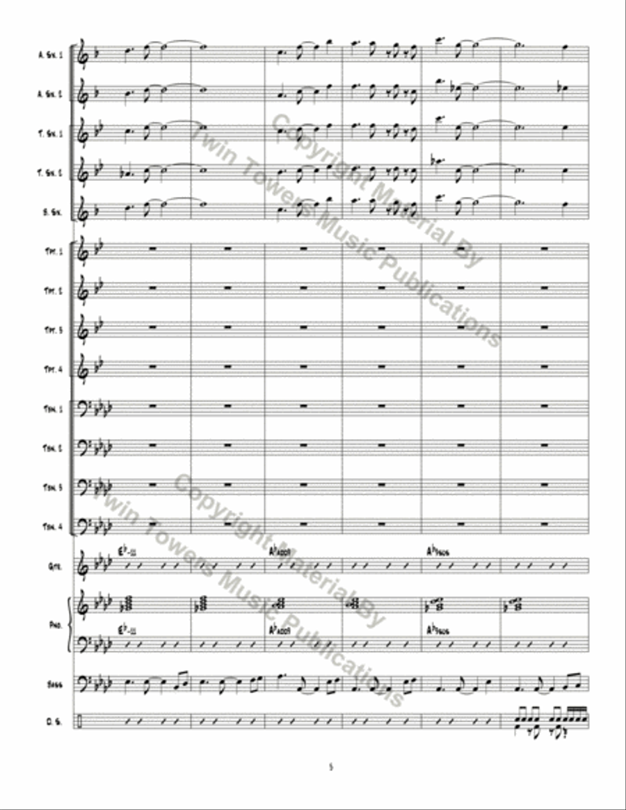 Optimistic Toasters Jazz Ensemble scores gallery preview page 6