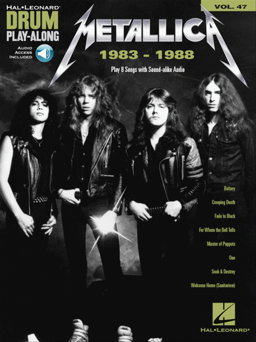 Metallica: 1983-1988 Percussion scores gallery preview page 1