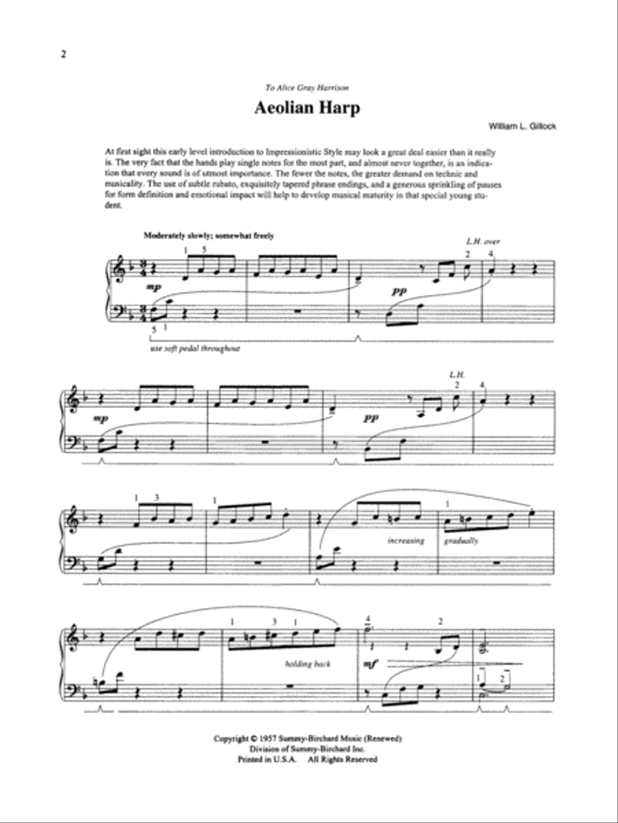 Aeolian Harp Aeolian Harp Piano Solo scores gallery preview page 2