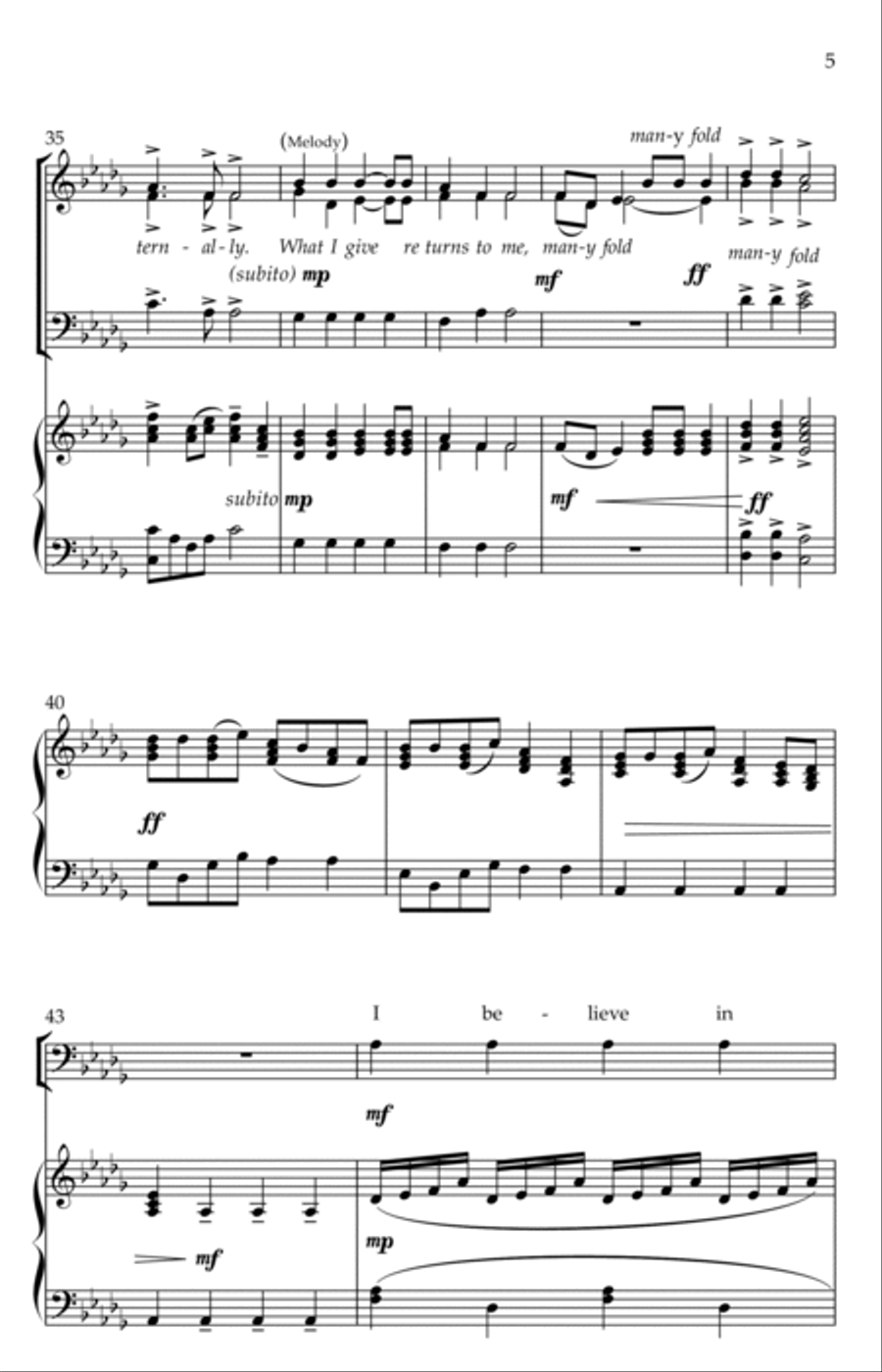 Six Words Six Words 4-Part scores gallery preview page 5