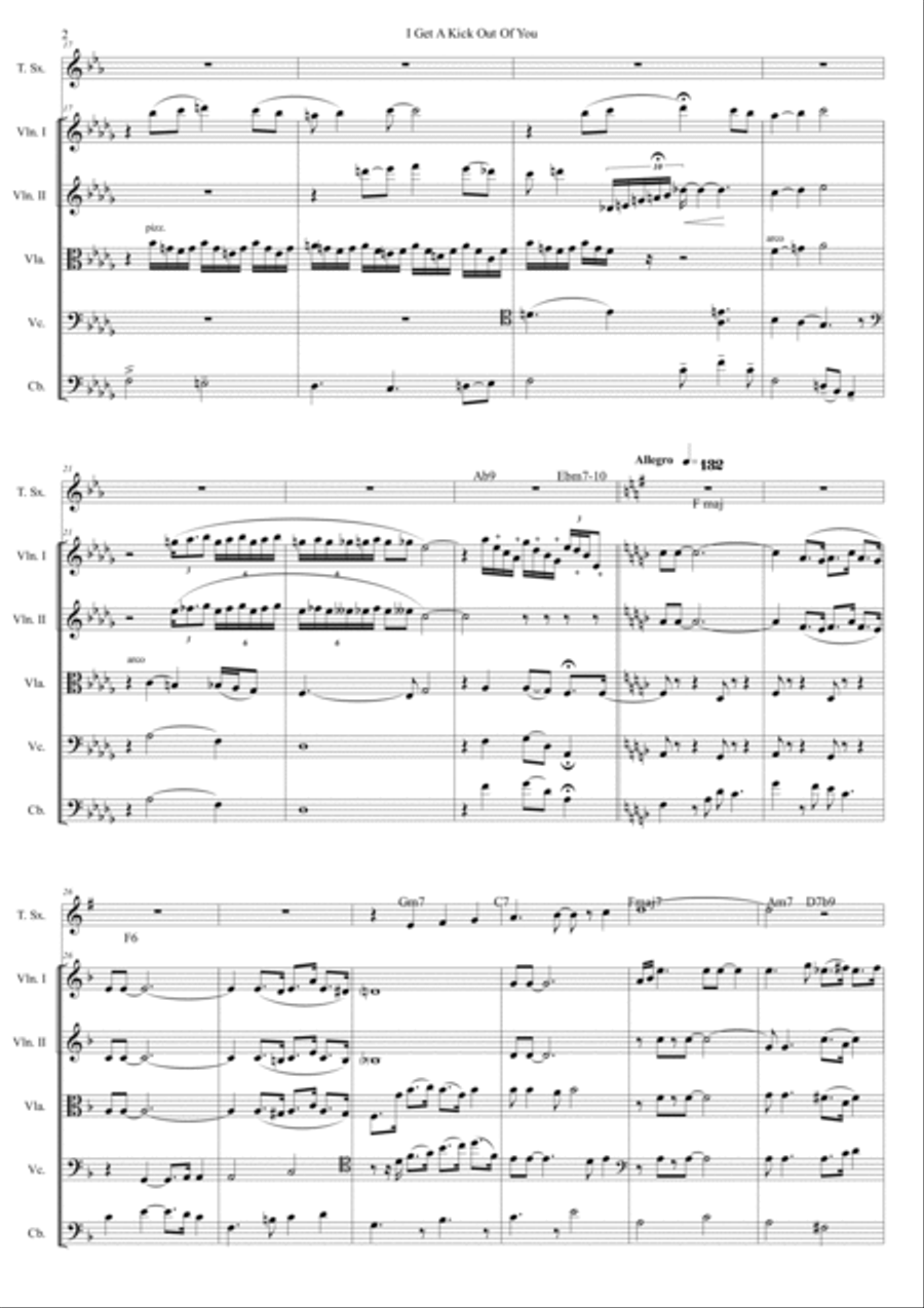 I Get A Kick Out Of You Cello scores gallery preview page 2