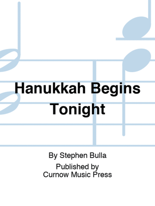 Book cover for Hanukkah Begins Tonight