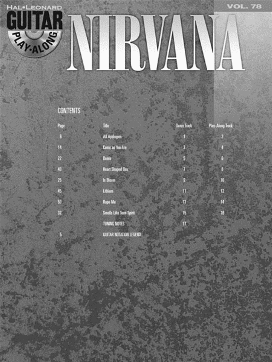 Nirvana Nirvana Guitar Tablature scores gallery preview page 3