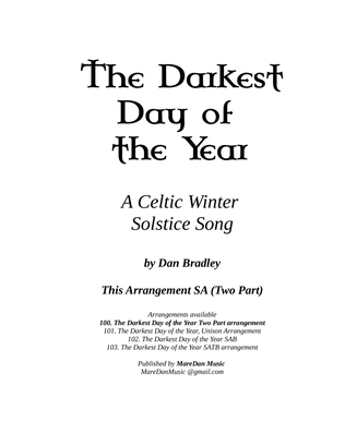 Book cover for The Darkest Day of the Year