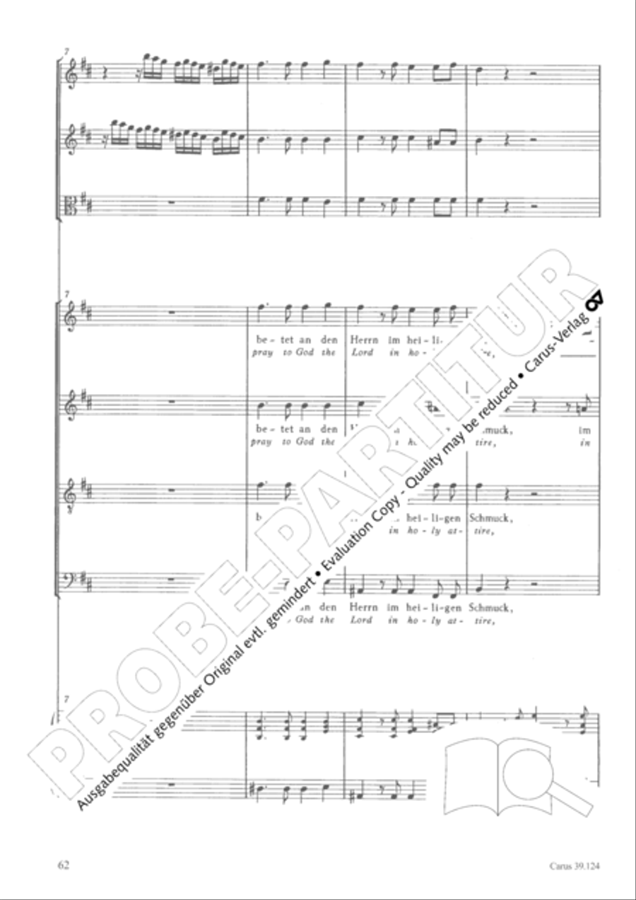 Sing to the Lord a new song (Singet dem Herrn ein neues Lied) 4-Part scores gallery preview page 63