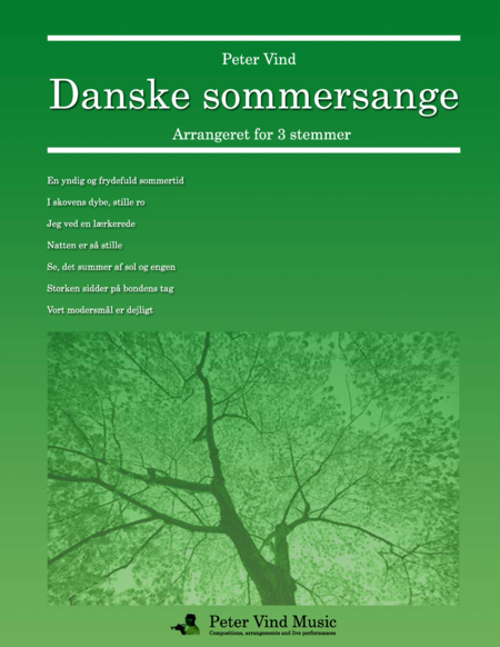 7 danske sommersange arranged for 3 voices by Peter Vind. image number null