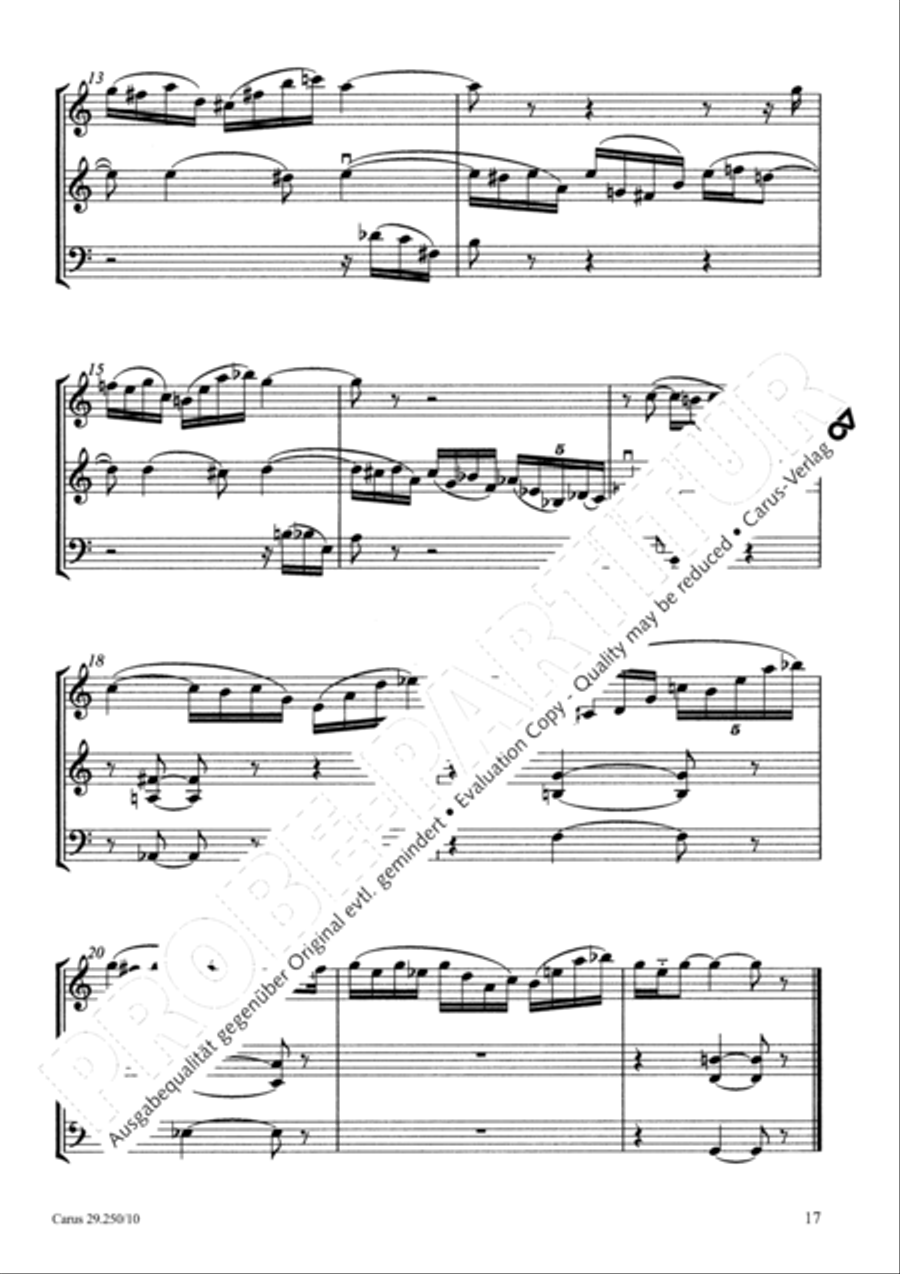 Kleine Trios BoWV 250.1 Kleine Trios BoWV 250.1 Performance Score scores gallery preview page 20