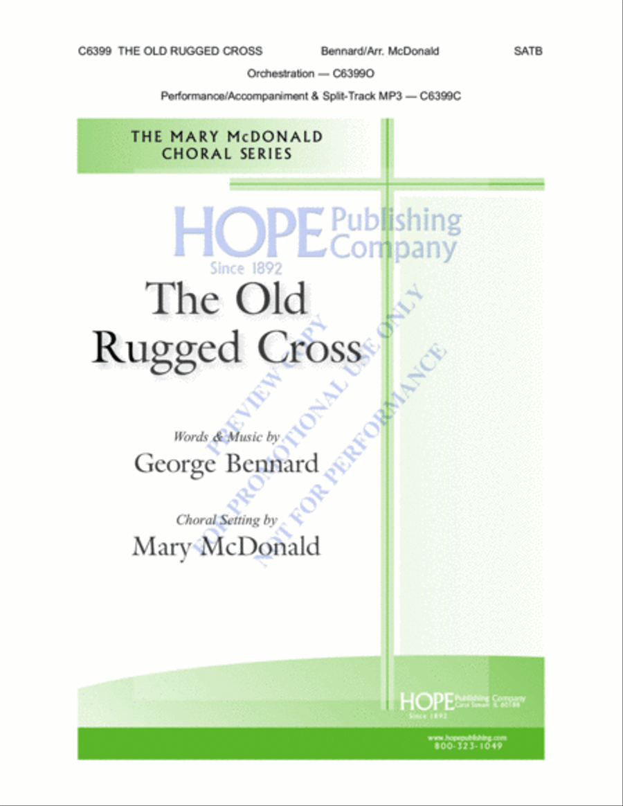 The Old Rugged Cross 4-Part scores gallery preview page 2