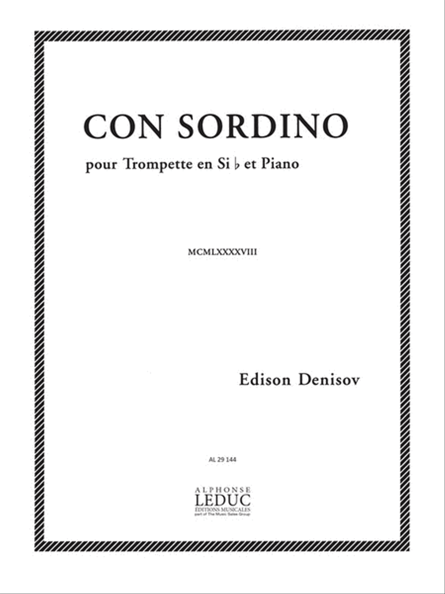 Con Sordino (trumpet & Piano) Trumpet Solo scores gallery preview page 1