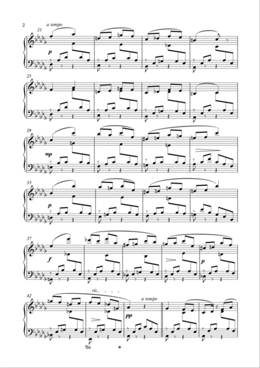 Confidence piano solo romance by Emile Pessard Piano Solo scores gallery preview page 3