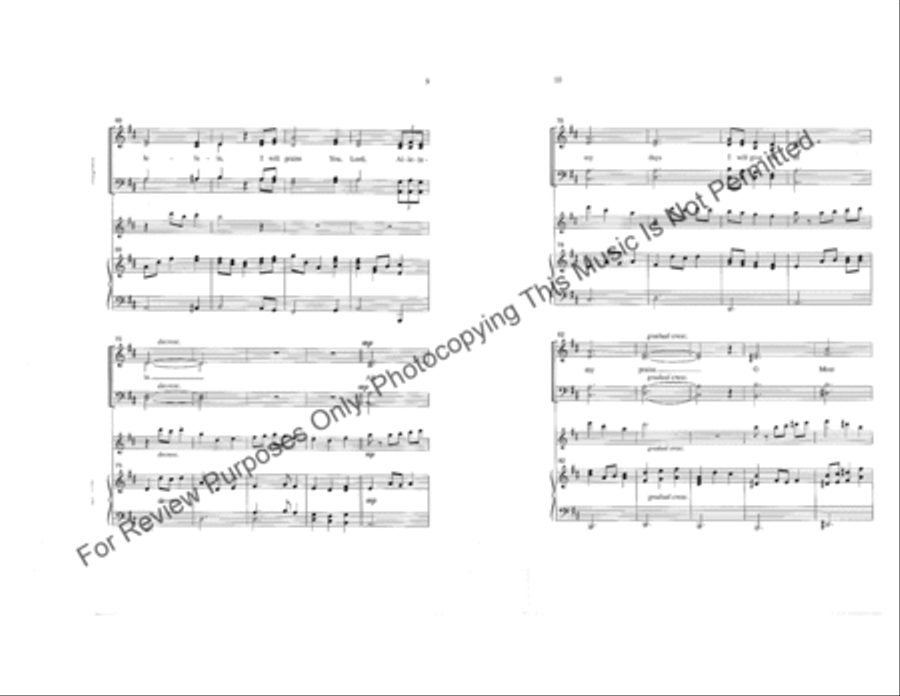 Celtic Alleluia 4-Part scores gallery preview page 5